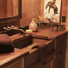 recycled bathroom and vanity