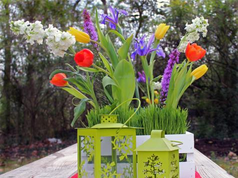Make a Simple Floral Mother's Day Centerpiece