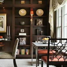 Glam Dining Room With Asian Influences