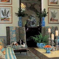 Living Room With Antique Touches 