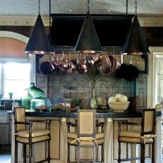Old World Kitchen With Nailhead Accents