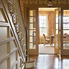 Traditional Stairway Adds Elegance to Entryway