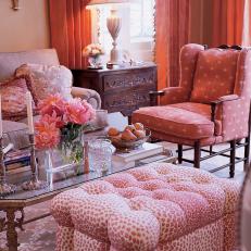 Traditional Living Room in Pastel