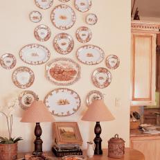 French Country Home With Plate Collection