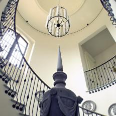 Spiral Staircase With Domed Ceiling 