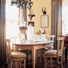 Eclectic Dining Space With Rustic Accents