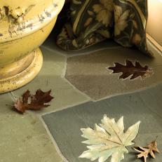 Custom Flooring With Leaf Detail