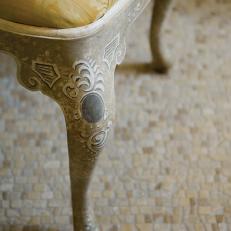 Gold Hand-Painted Italian Chair