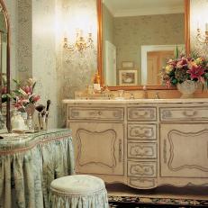 Traditional Bathroom With Elegant Vanity