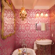 Pink Victorian Bathroom