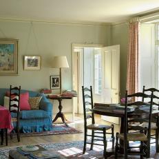 A Drawing Room With White Woodwork