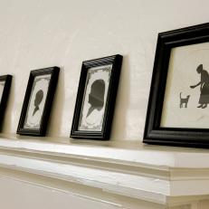 Black and White Traditional Framed Silhouettes