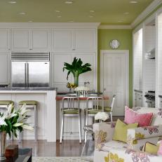White and Green Kitchen