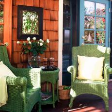 Green Wicker Outdoor Furniture