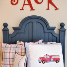 Boy's Bedroom With Transportation Theme