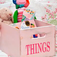Playful Storage in Girl's Room