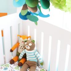 Contemporary Blue, Green and Orange Baby Nursery 