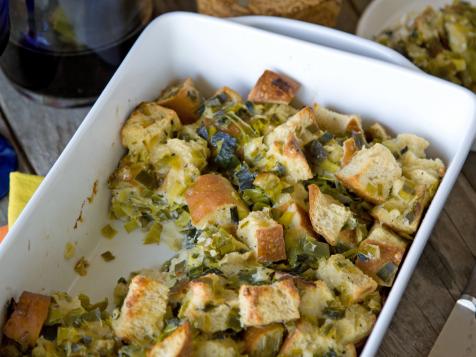 Sourdough Stuffing With Parmesan and Leeks