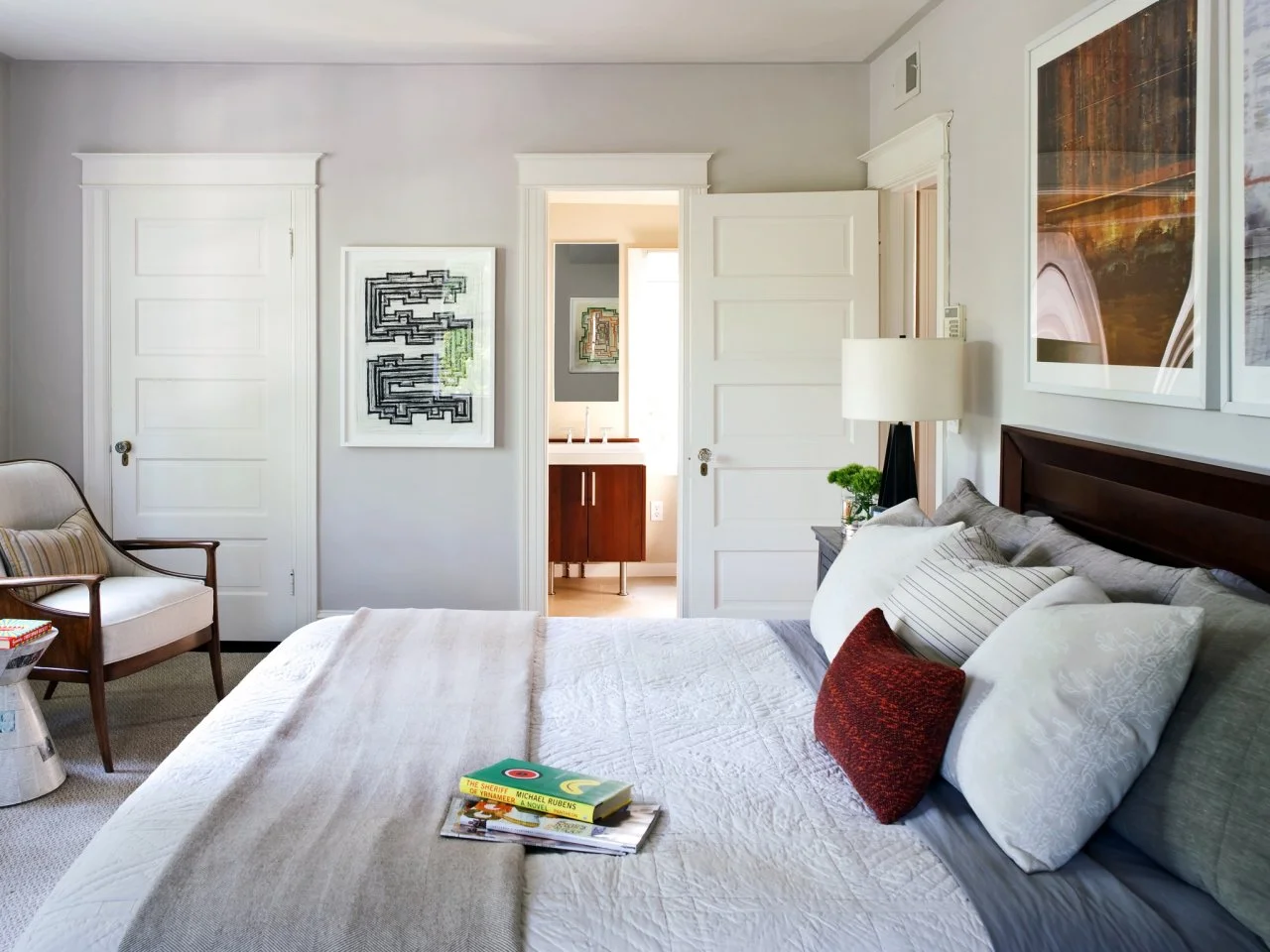Small Master Bedroom Design Ideas, Making a Small Bedroom Feel Larger | HGTV, image size:1280x960