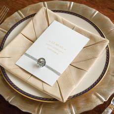 Elegant Place Setting With Gold Charger