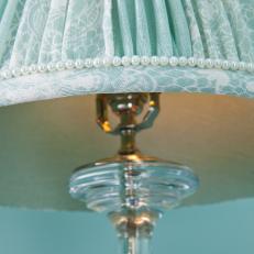 Faux Pearl Trim on Lampshade