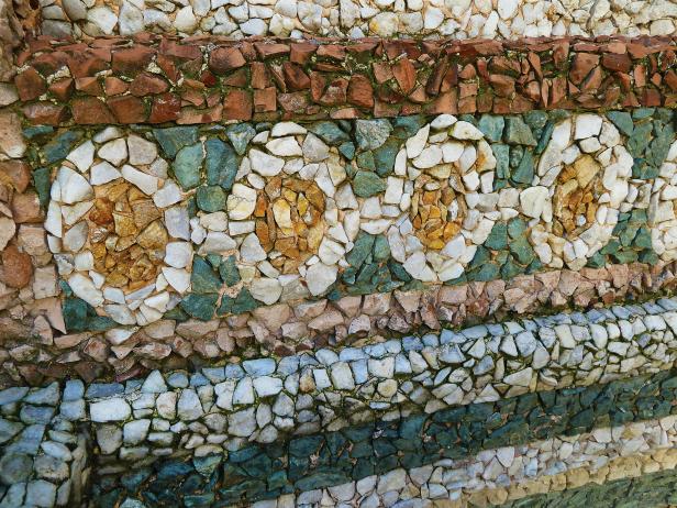 Colorful Mosaic Made From Marble Chips Colorful Mosaic Made From Marble Chips