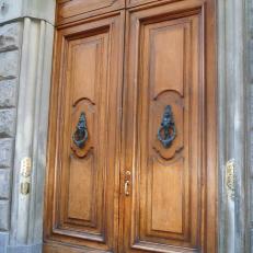 Dramatic Rounded Wooden Doors