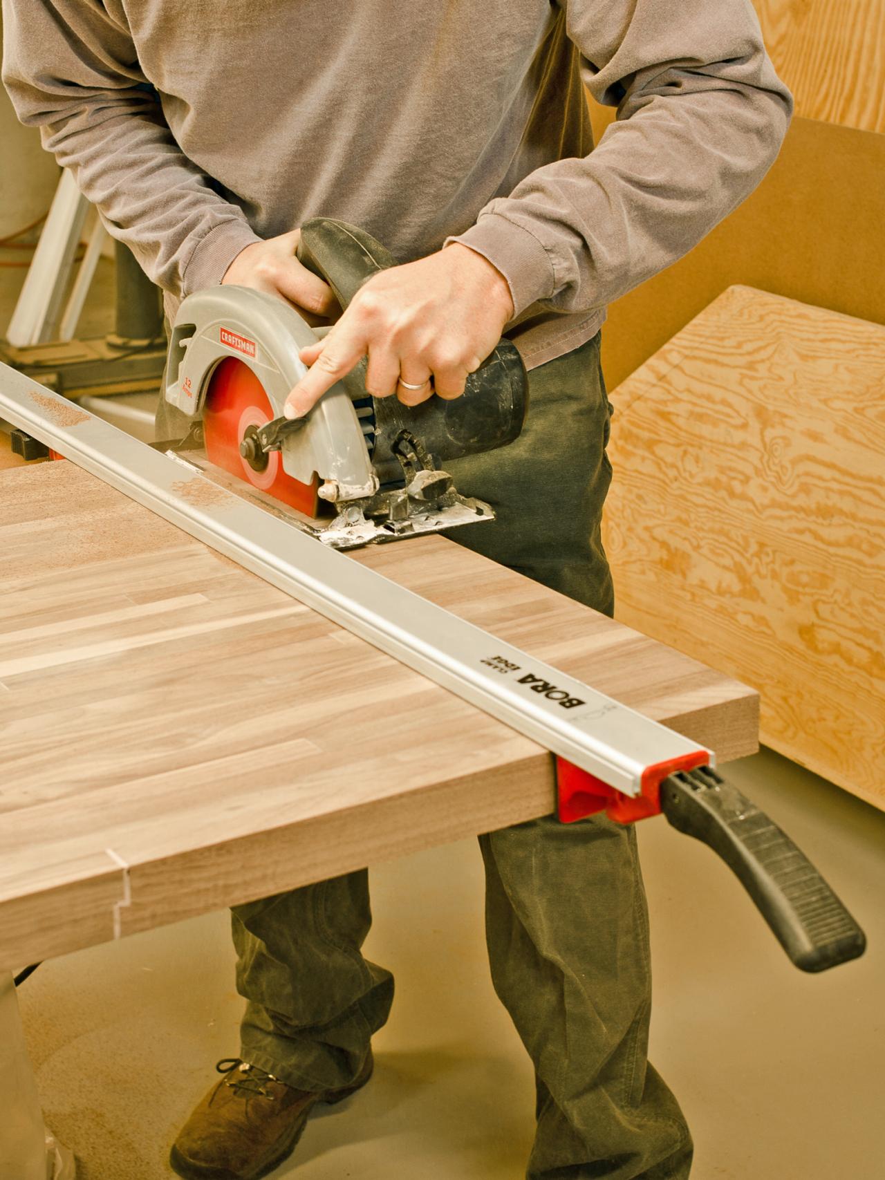 Do-It-Yourself Butcher-Block Kitchen Countertop HGTV