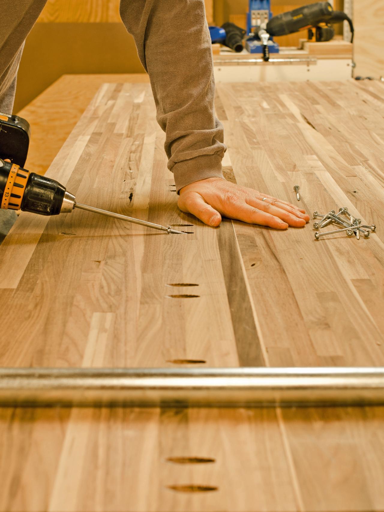 Do It Yourself Butcher Block Kitchen Countertop Hgtv