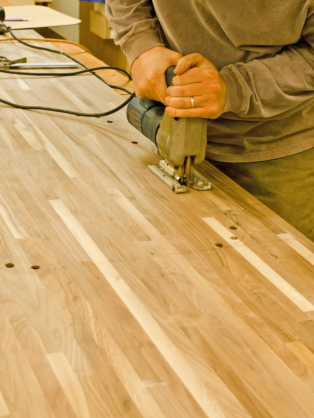 Do It Yourself Butcher Block Kitchen Countertop Hgtv