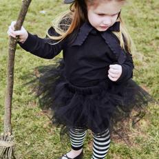 Sweet, Scary and No-Sew: Make a Child's Witch's Costume with Ballet Flair