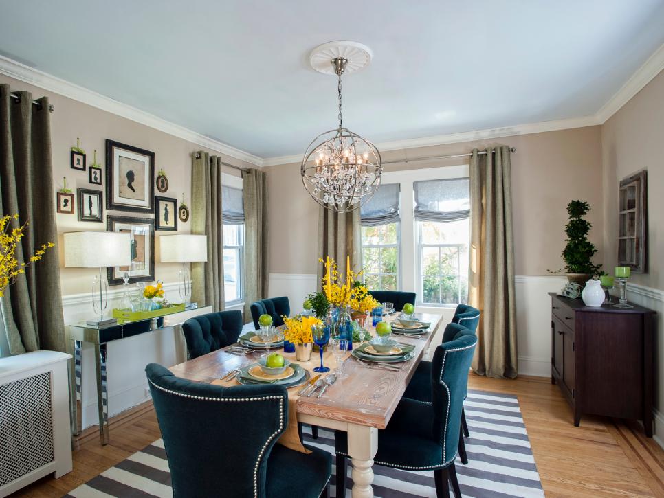 High: Eclectic Dining Room
