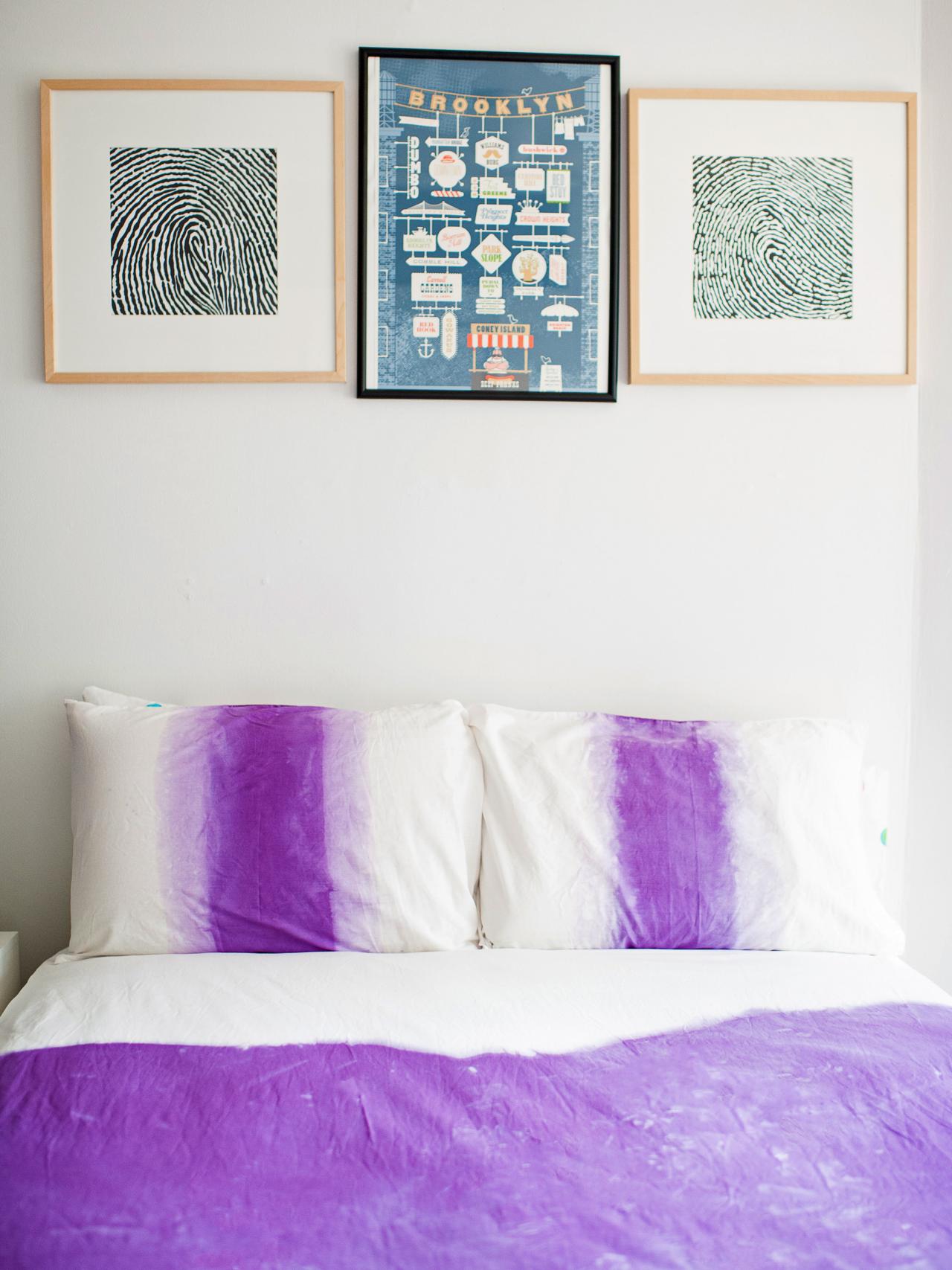 How To Ombre Dip Dye A Duvet Cover, How To Dye A Fabric Headboard