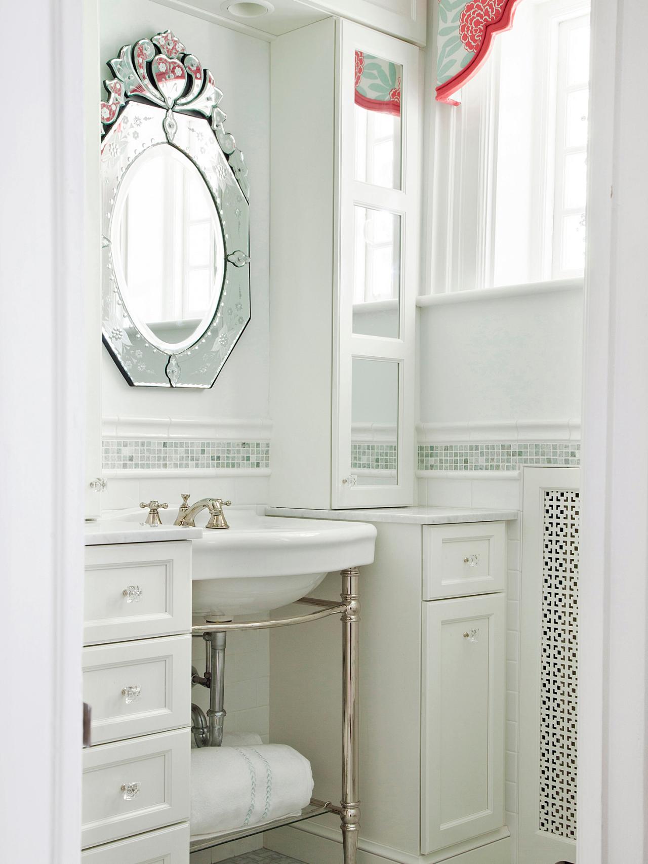 Girly Glam  Bathroom  Update Naomi Stein HGTV