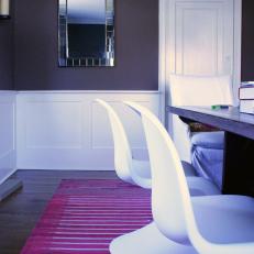 White Panton Dining Chairs Are Chic, Family-Friendly