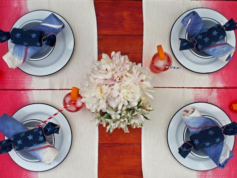 How to Make Ombre Table Linens