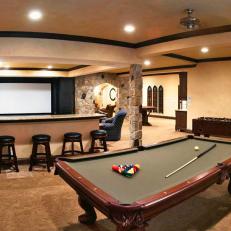 Basement Game Room and Home Theater