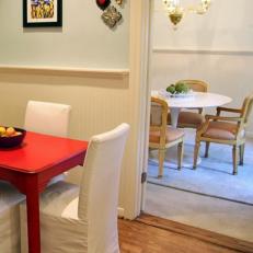 Wainscoting Detail in Dining Room And Kitchen 