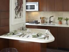 Modern Apartment Kitchen Features Streamlined Cabinetry