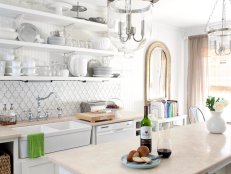 White Cottage Kitchen Island