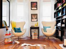 Designer Jenna Pizzigati transforms a typical small New York City apartment into a contemporary, lively home.