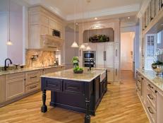 Old World Kitchen With Custom Moldings 