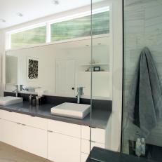 Contemporary Bathroom With Floating Vanity