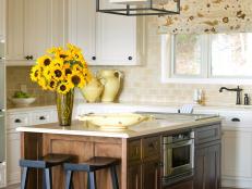 See how designer Tobi Fairley transformed a ho-hum space into a high-end kitchen infused with cottage style.
