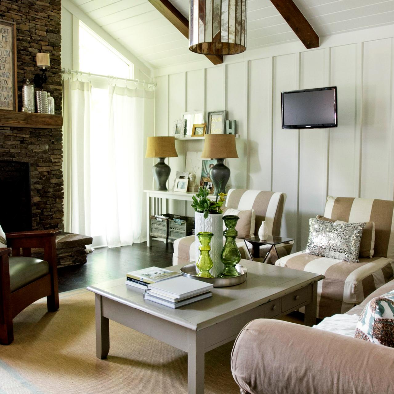 Rustic Cottage Living Room Milk And