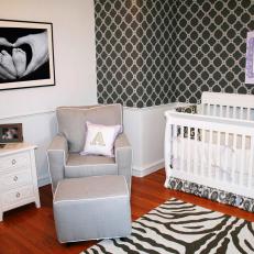 Black and White Nursery with Bold Prints