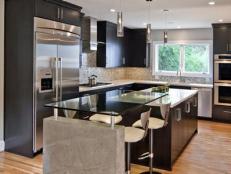Black and Gray Contemporary Kitchen 