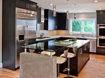 Black and Gray Contemporary Kitchen 