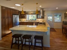 Kitchen With Cherry Cabinets 