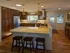 Kitchen With Cherry Cabinets 